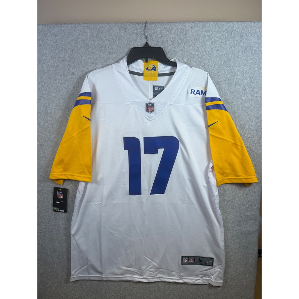 Nike Los Angeles Rams Davante Adams 17 White NFL Jersey Mens Large New